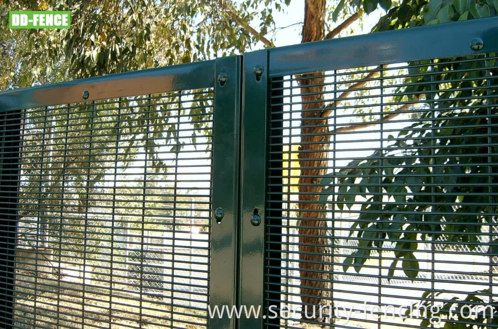 High Security Welded 358 Anti Climb Cut Metal Fence for Industrial Commercial Residential